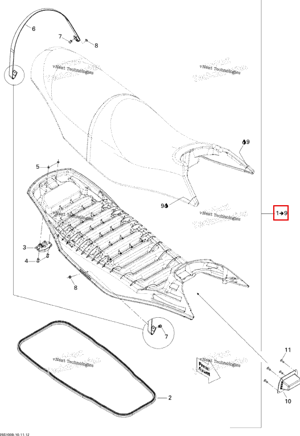 Сиденье в сборе Sea-Doo 269001900
