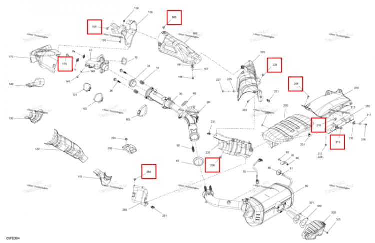 Шестигранный Sems винт S рукоятка Ht M6 X16 Can-Am Outlander 4x4 XT 1000R (2025) (250001162)