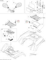 Storage крышка защёлка Can-Am Outlander MAX 800 XT (2008) (708200061)