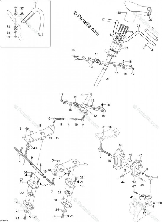 605450185 Рулевая тяга. внедорожник 600, Европа