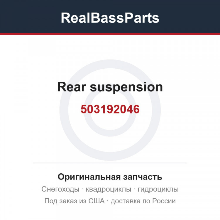 503192046 Rear suspension