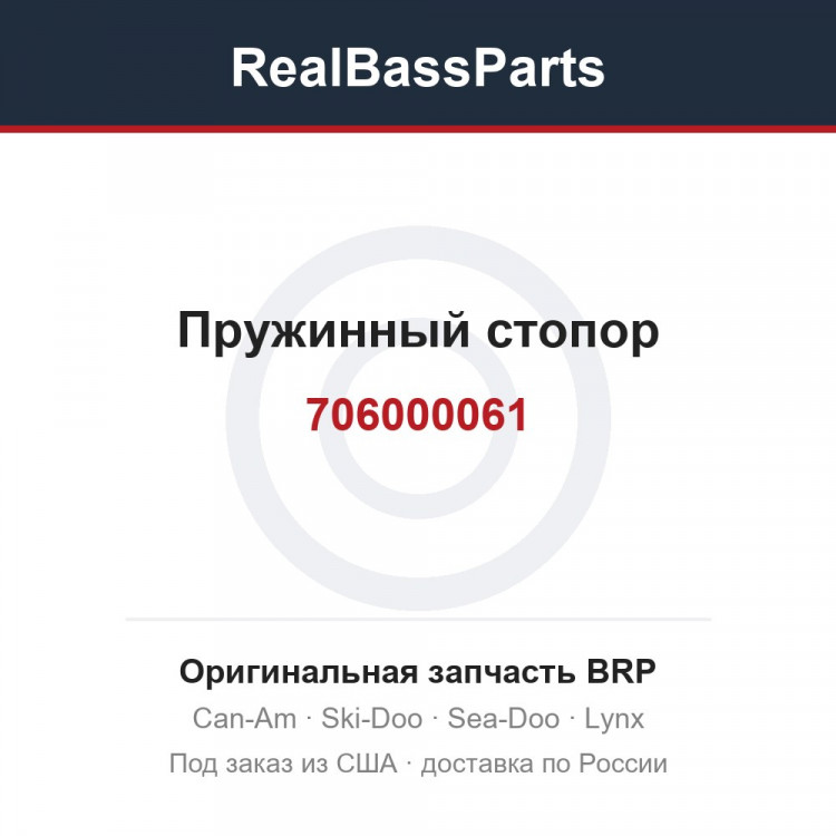 706000061 Пружинный стопор