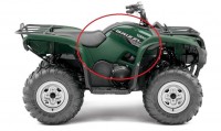 Облицовка правая зеленая Yamaha Grizzly 700/550 1HP-F1721-00-00