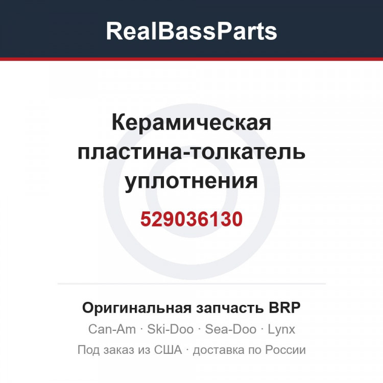529036130 Керамическая пластина-толкатель уплотнения