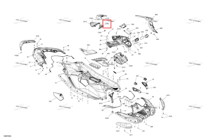 Защёлка Sea-Doo Spark 900 ACE Base (2026) (269502524)