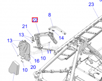 5144730-067 Крепление подножки правое черное 25+ Polaris 