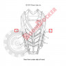 5521697-350 Уплотнитель капота для снегоходов Polaris WIDETRAK IQ/RMK/PRO RMK/AXYS PRO RMK 5521697-24