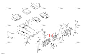 Центральный спинка в сборе c Can-Am 708003984