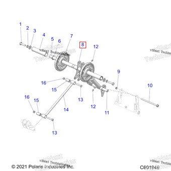 1544832-329 Сварной RTA RMK узкий WHL ECOAT