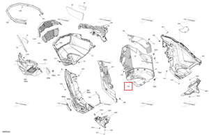 Задний нижний Acoustic панель в сборе d Ski-Doo 502008699