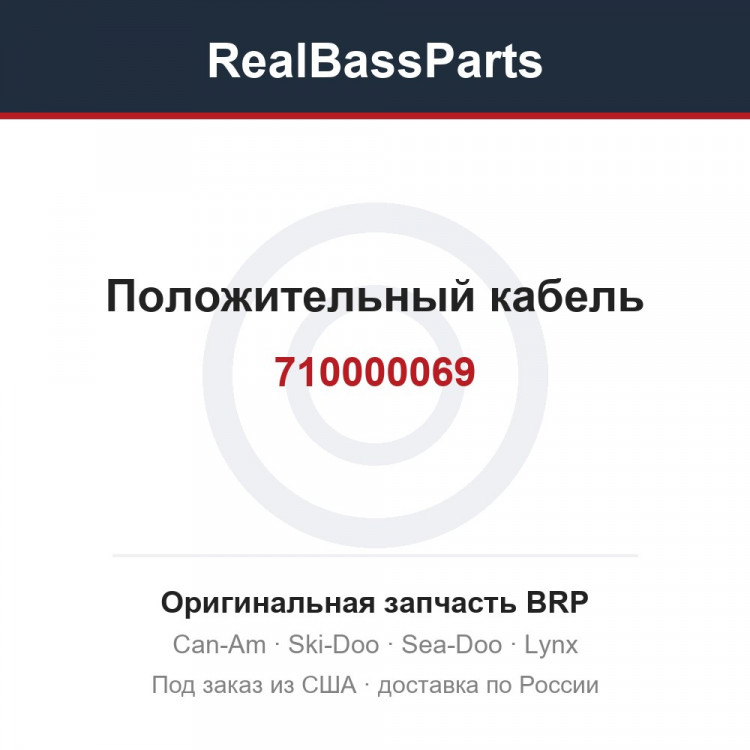 710000069 Положительный кабель