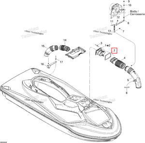 Прокладка Sea-Doo 293250128