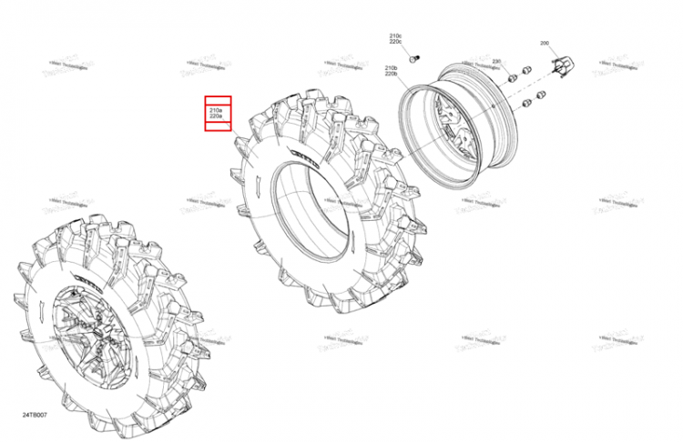 Шина 30 X9 R14 Can-Am Outlander 1000R EFI XMR (2022) (705402974)