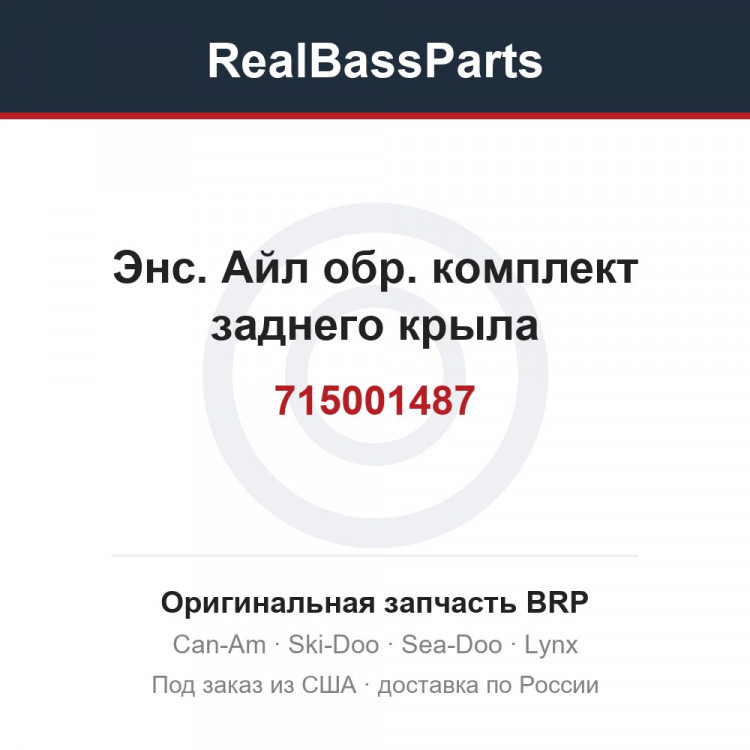 715001487 Энс. Айл обр. комплект заднего крыла