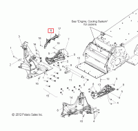 Крепление резонатора Polaris ASM-MOUNT RESONATOR 1017804