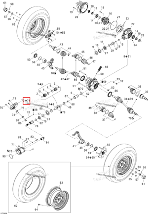 Привод в сборе Can-Am 705400476