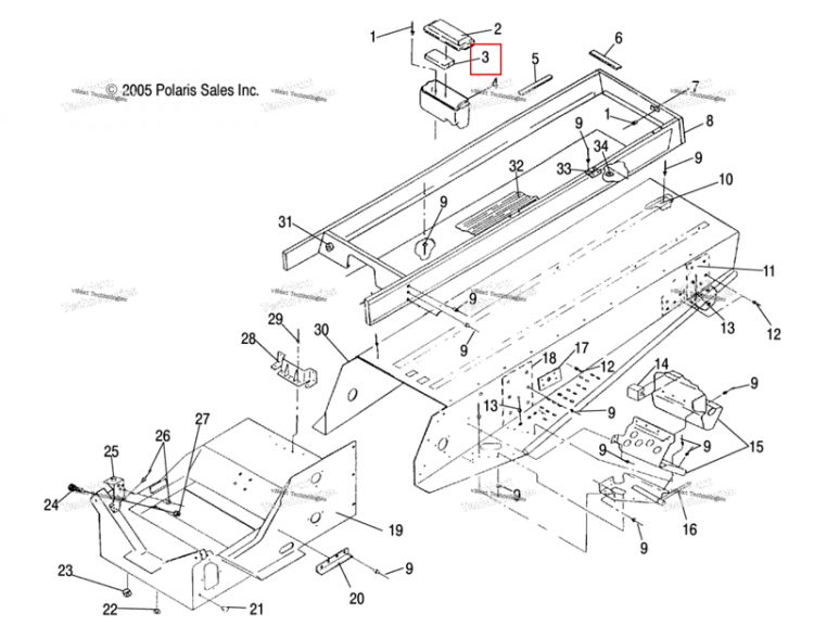 Поролон TOOLBOX Polaris Widetrak LX (2006) (5811051)