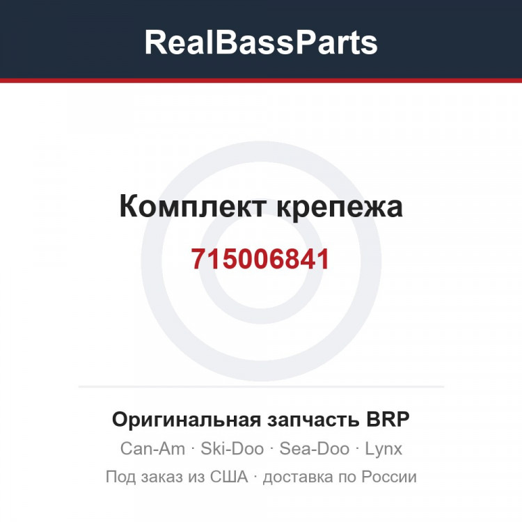 715006841 Комплект крепежа