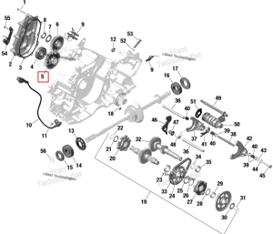 Промежуточный шестерня 53 зубьев Can-Am 420934270