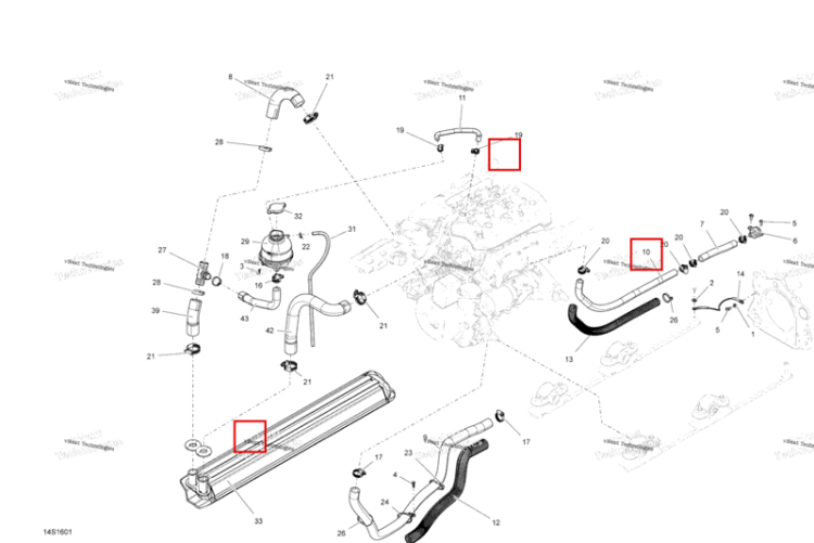 Was 276000001 шланг 12.5 мм Sea-Doo Spark (2016) (219704394)
