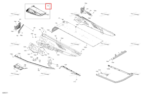 Шасси тоннель блок 120 as Ski-Doo 415130548