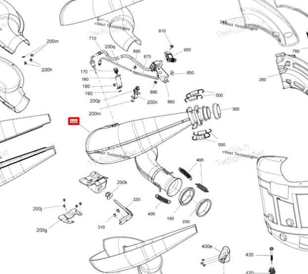 514056406 514056318 Глушитель TURBO Ski-Doo 514056043