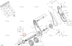 Приводной ось в сборе g Ski-Doo 504154789