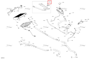 Welded трубка d Ski-Doo 509001480