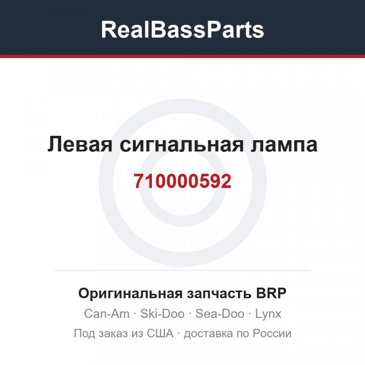 710000592 Левая сигнальная лампа