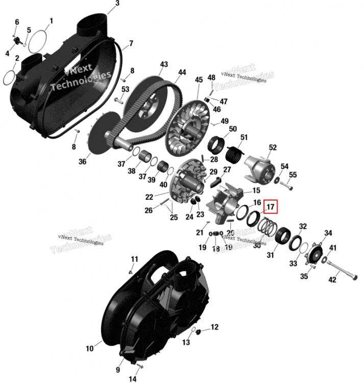 Пружина опора Can-Am Maverick Turbo RR XRC (2022) (420427803)
