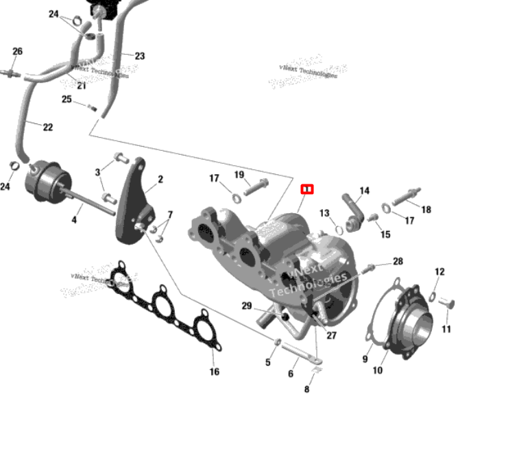 420893881 Турбонагнетатель Ski-Doo ACE