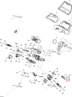 Левый нижний корпус Sea-Doo 277001687