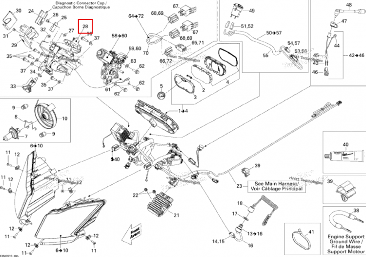 Пластина Ski-Doo GTX LE 1200 4-TEC (2009) (515176544)