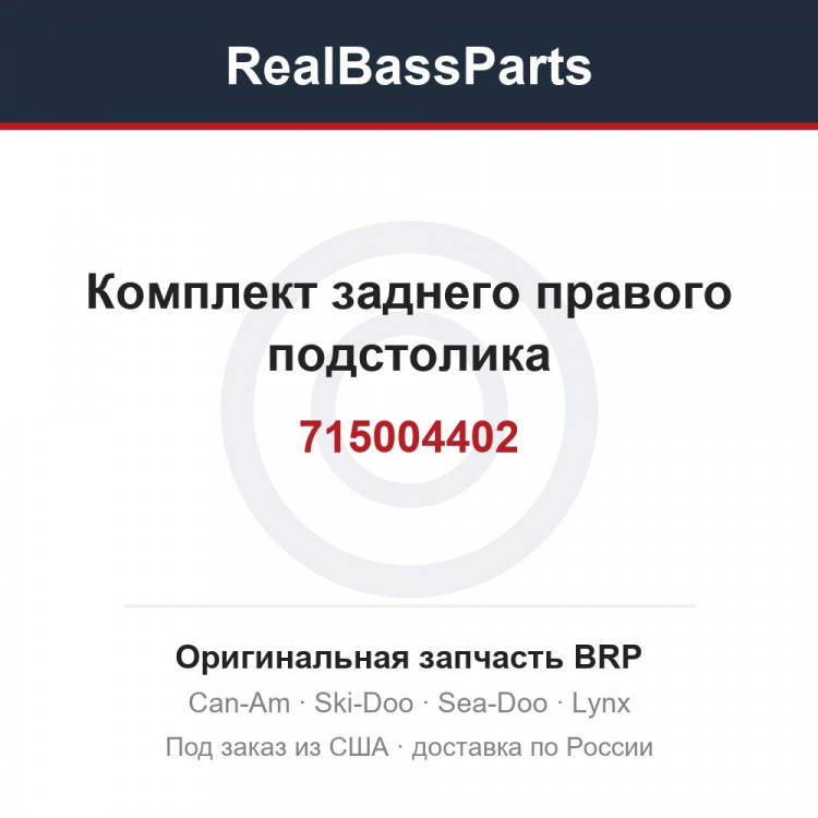 715004402 Комплект заднего правого подстолика