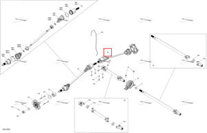 Правый шрус f2 Can-Am 705403204