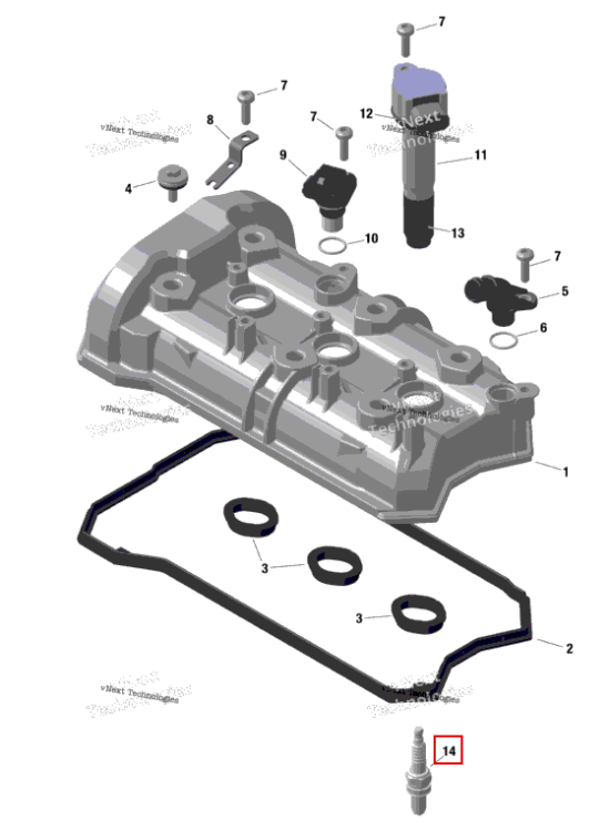 Свеча зажигания NGK CR8 EB Sea-Doo Spark 60 (2023) (420297925)