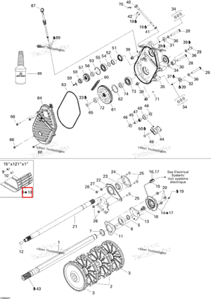 Гусеница 15 × 121 × 1 в сборе Ski-Doo 504152446