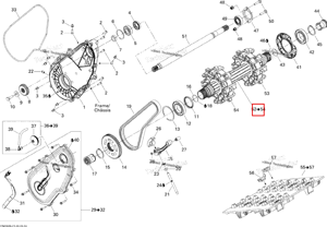 Приводной ось в сборе Ski-Doo 415129446