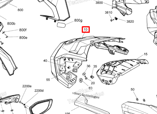 517306284 Капот Expedition Ski-Doo 517308950 