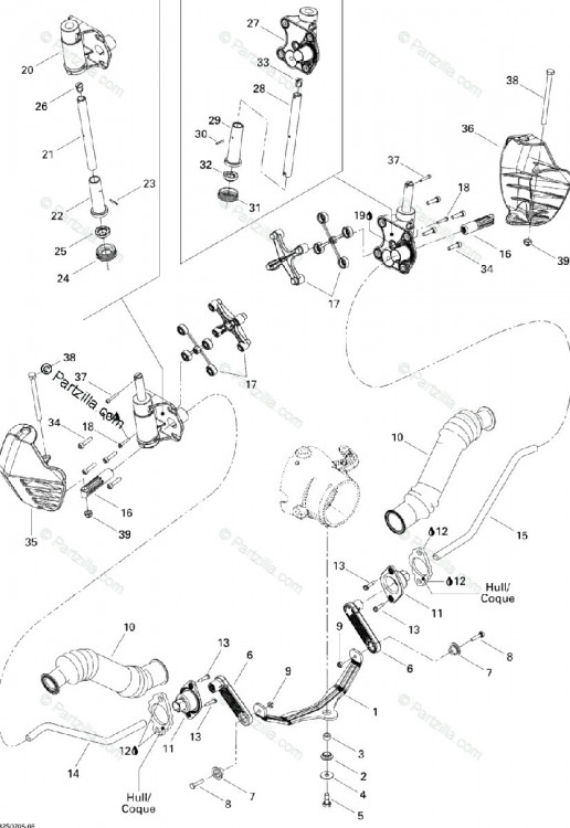 265000040 RH CYLINDER SUPPORT