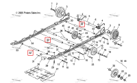 PIVOT вал 750 × 13.235 Polaris Widetrak LX (2006) (5132239)