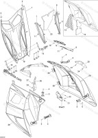 517303669 HINGE LH ASS  Петля капота, левая