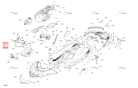Чёрный передний дефлектор комплект Sea-Doo Spark 90 2up (2023) (295100865)