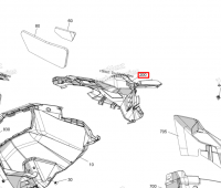502008262 Панель передняя правая G5 Ski-Doo