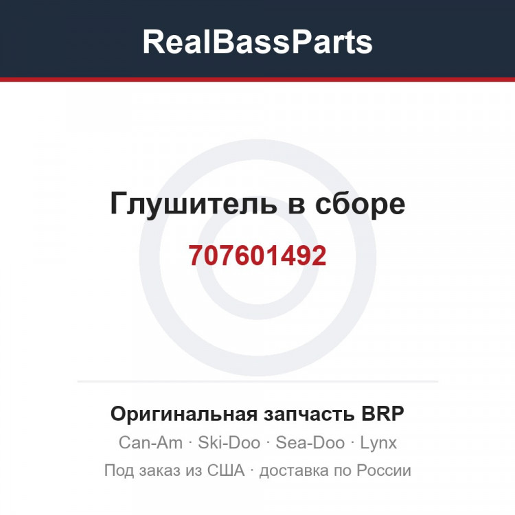 707601492 Глушитель в сборе