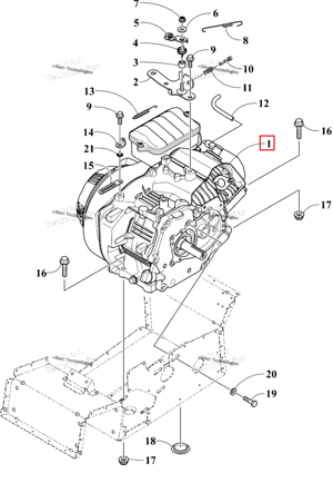 Двигатель 120 Ski-Doo 0662-560