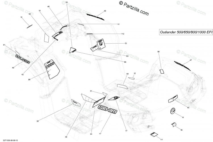 704904427 DECALQUE CAN-AM*CAN-AM DECAL