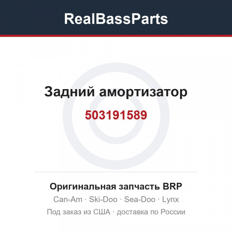 503191589 Задний амортизатор