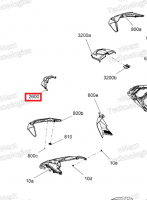 517305010 Крышка фары Ski-Doo HEADLIGHT TRIM CAP 517305380