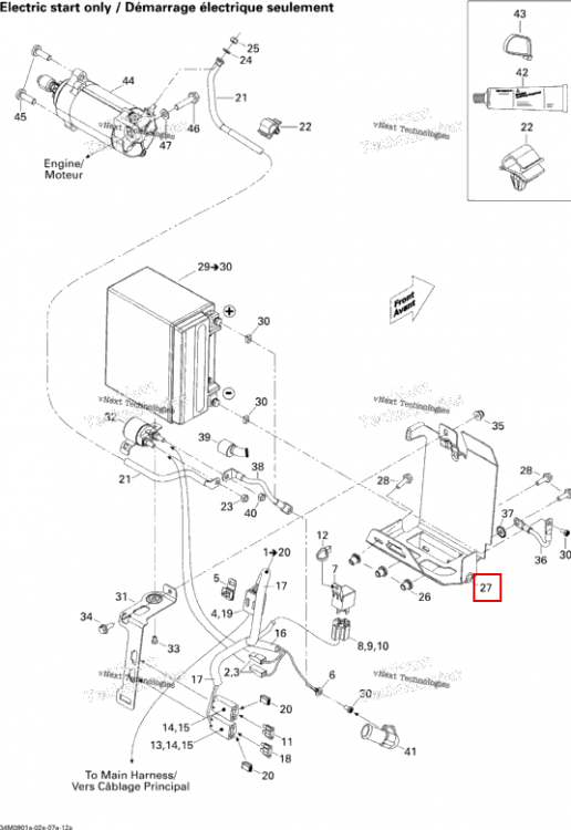 Опора Ski-Doo Summit X 800R Power T.E.K. (2009) (515176830)